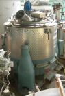 Used Stainless Steel Rousselet Perforated Basket Centrifuge, Model SC85-3KSAR