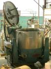 Used Stainless Steel Rousselet Perforated Basket Centrifuge, Model SC85-3KSAR
