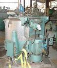 Used Stainless Steel Rousselet Perforated Basket Centrifuge, Model SC85-3KSAR