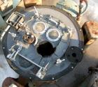 USED: Tolhurst 26 x 12 top unload perforated basket centrifuge, rubber lined, 1200 max bowl speed, rinse pipe with 3 nozzles, hand brake 2/1 hp, 480 volt, 1740 rpm.
