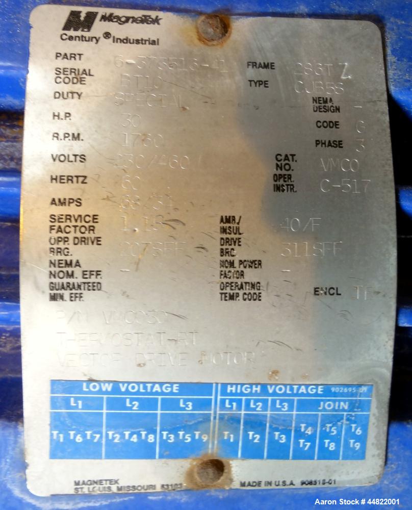 Used Alfa Laval Solid Bowl Decanter Centrifuge Parts, Model ALDEC 606