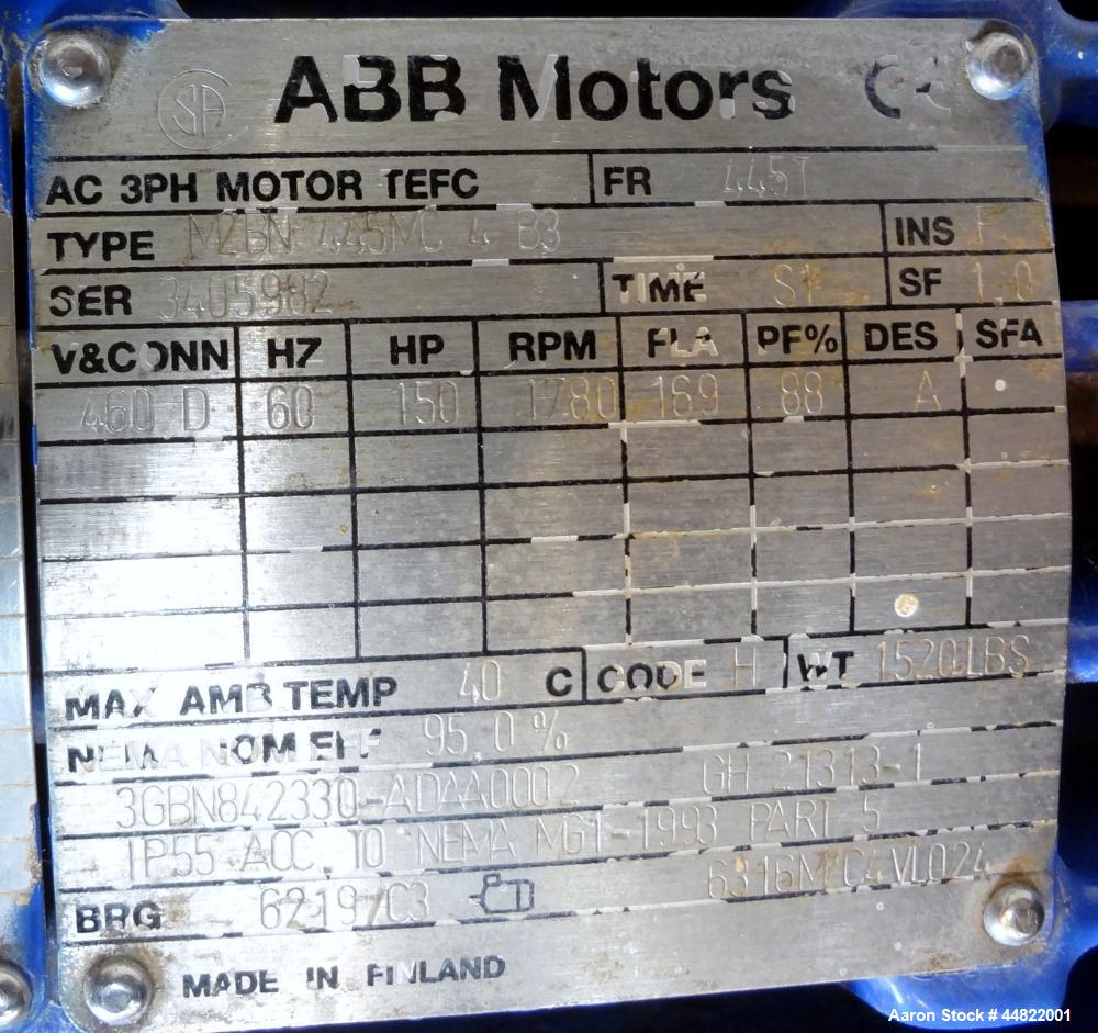 Used Alfa Laval Solid Bowl Decanter Centrifuge Parts, Model ALDEC 606