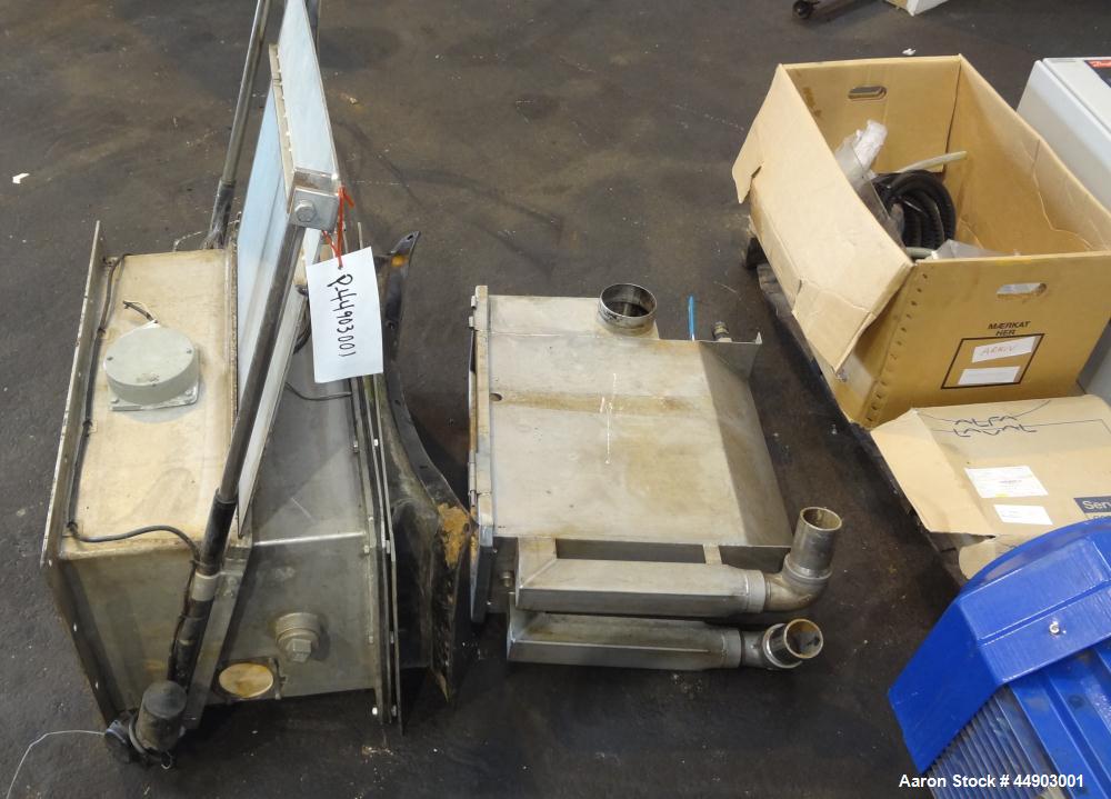 Used Alfa Laval Aldec 556 Solid Bowl Decanter Centrifuge.(PARTS MACHINE) 2205 Stainless steel (product contact areas). Maximum bowl speed 3650 rpm, 152mm single lead conveyor with hardfacing, diamete...