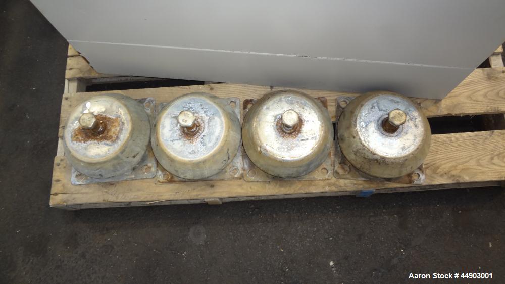 Used Alfa Laval Aldec 556 Solid Bowl Decanter Centrifuge.(PARTS MACHINE) 2205 Stainless steel (product contact areas). Maximum bowl speed 3650 rpm, 152mm single lead conveyor with hardfacing, diamete...