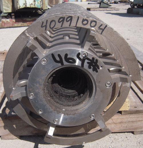 Used Alfa Laval Conveyor, Type NX 418B-31G. 316 stainless steel construction on product contact areas. 70 mm single lead Esjberg with welded hard facing and ribbon flights. 


