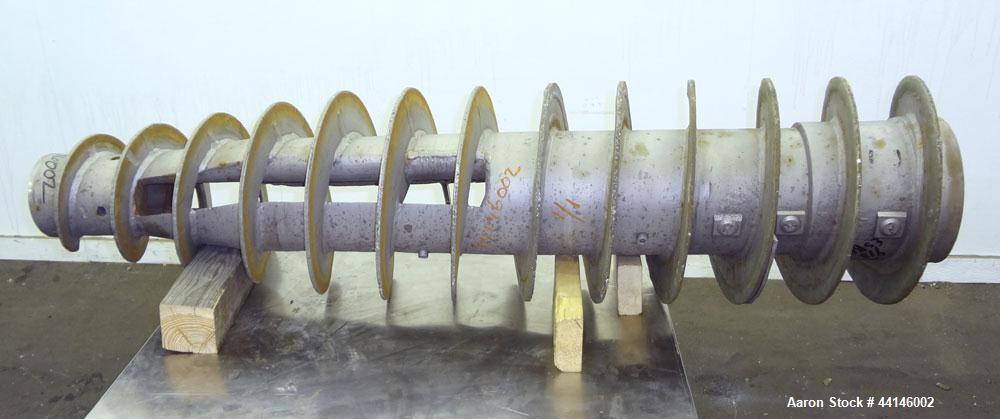 Used Alfa Laval NX-418 "Esjberg" Conveyor. 316 Stainless steel construction. 110 mm pitch. welded hardfacing.