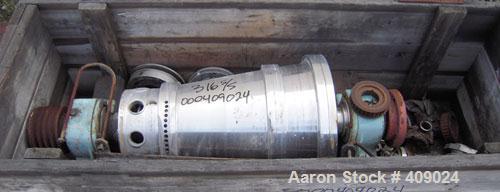Used Alfa Laval NX210 Rotating Assembly, 316 Stainless Steel.  Epicentric liquid dams, 4" double lead hardsurfaced conveyor and pillow blocks.  No gearbox.