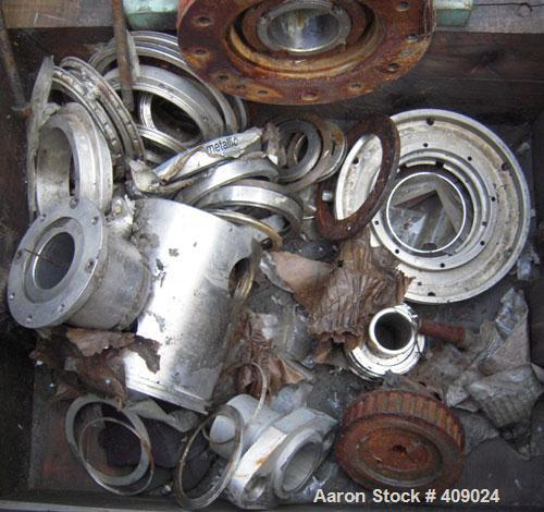 Used Alfa Laval NX210 Rotating Assembly, 316 Stainless Steel.  Epicentric liquid dams, 4" double lead hardsurfaced conveyor and pillow blocks.  No gearbox.