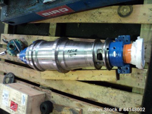 Used Stainless Steel Bird/Flottweg 0250 Solid Bowl Decanter Centrifuge Rotating Assembly