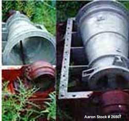 USED: Parts for a Bird 18 x 28 decanter centrifuge consisting of:  (1) stainless steel lower casing, (1) stainless steel conical bowl with side discharge, (1) pillow block housing.