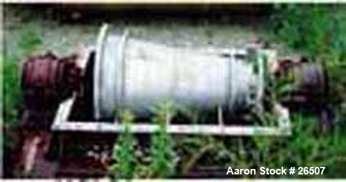 USED: Parts for a Bird 18 x 28 decanter centrifuge consisting of:  (1) stainless steel lower casing, (1) stainless steel conical bowl with side discharge, (1) pillow block housing.