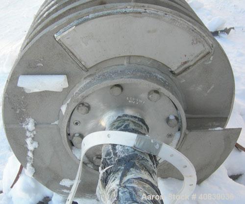 Used Bird 24" x 38" Solid Bowl Decanter Centrifuge Conveyor, 316 Stainless Steel. 3" Single lead.