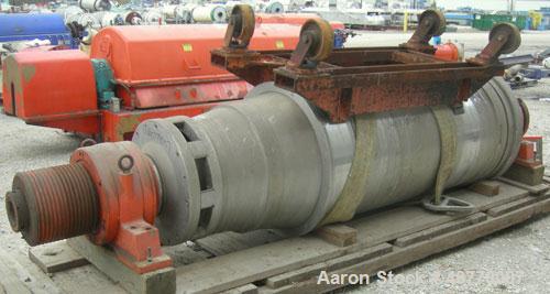 Used Sharples PM-75000 Super-D-Canter Centrifuge Rotating Assembly, 316/317 stainless steel construction on product contact areas. Max bowl speed 2600 rpm, 360 degree solid discharge ports with STC l...
