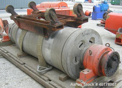 Used Sharples PM-75000 Super-D-Canter Centrifuge Rotating Assembly, 316/317 stainless steel construction on product contact areas. Max bowl speed 2600 rpm, 360 degree solid discharge ports with STC l...