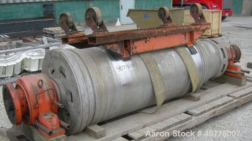 Used Sharples PM-75000 Super-D-Canter Centrifuge Rotating Assembly, 316/317 stainless steel construction on product contact areas. Max bowl speed 2600 rpm, 360 degree solid discharge ports with STC l...