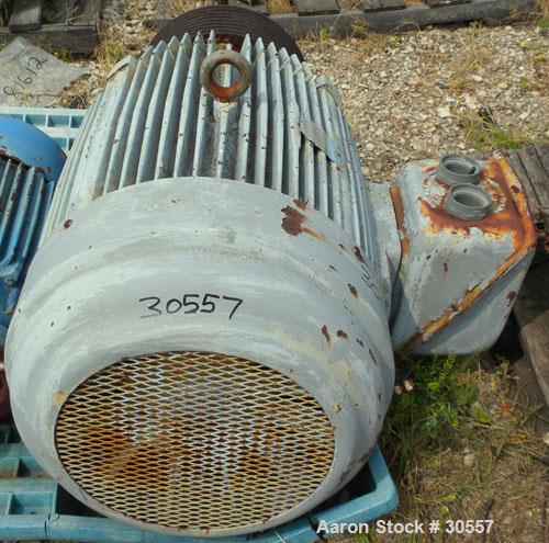 Used Pacemaker Centrifuge Motor, Model 5111079002, Type CJ4B. 125 hp, 3/60/460 volt, 1785 rpm, frame 445T. 16" diameter x 8 groove drive pulley.