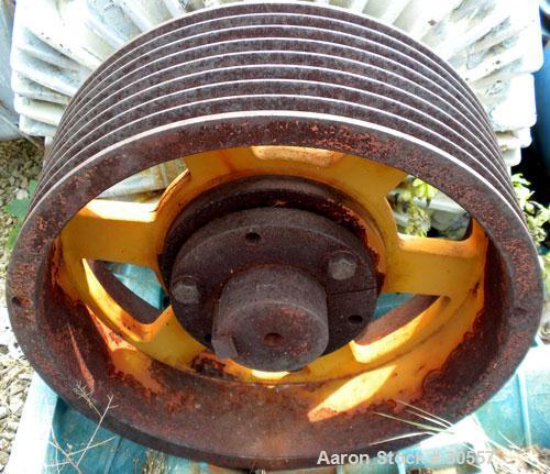 Used Pacemaker Centrifuge Motor, Model 5111079002, Type CJ4B. 125 hp, 3/60/460 volt, 1785 rpm, frame 445T. 16" diameter x 8 groove drive pulley.
