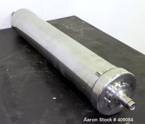Used Sharples AS 26 Centrifuge Parts. Consisting of: (1) AS 26 bowl assembly, custom 450 stainless steel. Clarifier design. (1) Barrel housing (1) lower drag, and (1) 316 stainless steel cover.