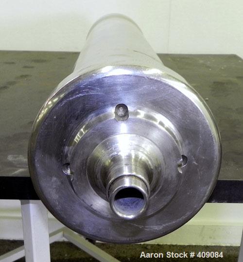 Used Sharples AS 26 Centrifuge Parts. Consisting of: (1) AS 26 bowl assembly, custom 450 stainless steel. Clarifier design. (1) Barrel housing (1) lower drag, and (1) 316 stainless steel cover.