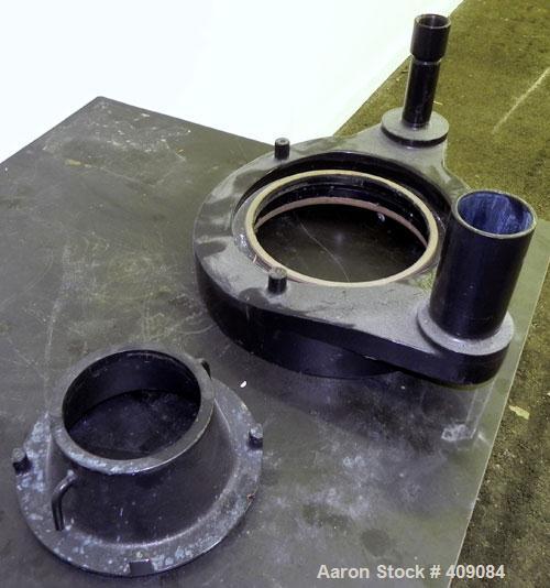 Used Sharples AS 26 Centrifuge Parts. Consisting of: (1) AS 26 bowl assembly, custom 450 stainless steel. Clarifier design. (1) Barrel housing (1) lower drag, and (1) 316 stainless steel cover.