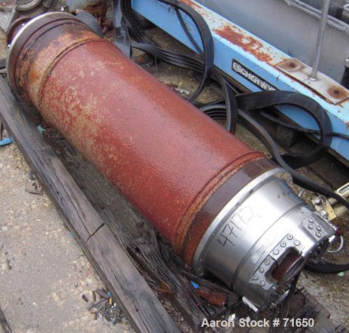 Used Sharples P-3400 Super-D-Canter centrifuge rotating assembly parts.