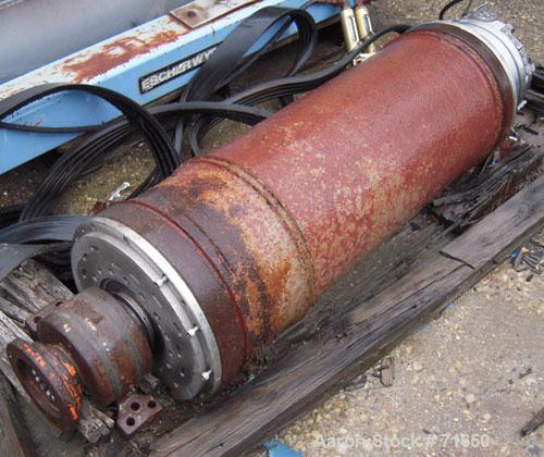 Used Sharples P-3400 Super-D-Canter centrifuge rotating assembly parts.