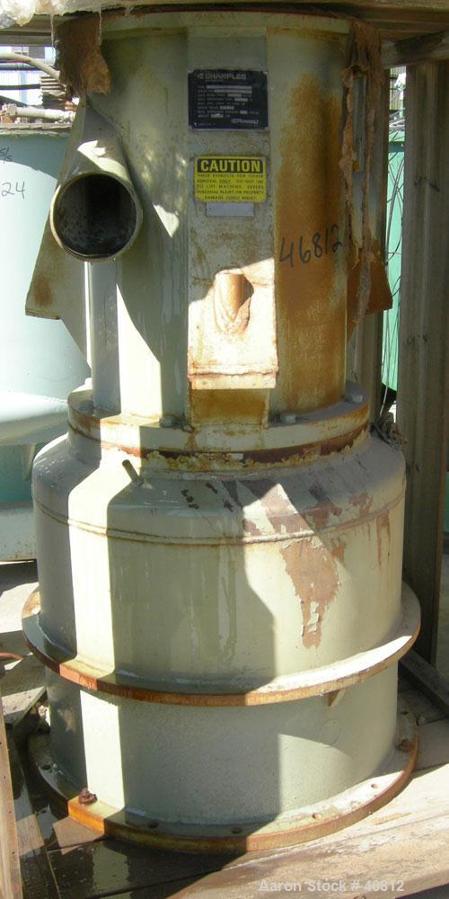 Used UNUSED: Sharples P-4400 vertical Super-D-Canter centrifuge casing, type PR326-1-482368. Includes a bearing, 40 hp, 3/60/460 volt, 3490 rpm main drive motor, and a hydraulic lube panel.