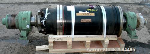USED: Sharples P-4600 Super-D-Canter Rotating Assembly, 304 stainless steel construction on product contact areas. Max bowl speed approximately 2750 rpm, 6" single lead conveyor with tiles, hogged ou...