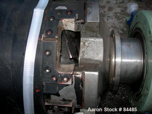 USED: Sharples P-4600 Super-D-Canter Rotating Assembly, 304 stainless steel construction on product contact areas. Max bowl speed approximately 2750 rpm, 6" single lead conveyor with tiles, hogged ou...