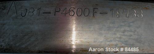USED: Sharples P-4600 Super-D-Canter Rotating Assembly, 304 stainless steel construction on product contact areas. Max bowl speed approximately 2750 rpm, 6" single lead conveyor with tiles, hogged ou...
