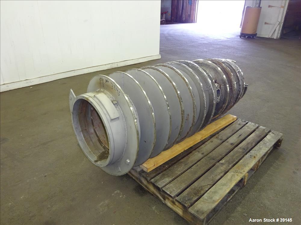 Used Stainless Steel Sharples P-5000 Decanter Centrifuge Conveyor
