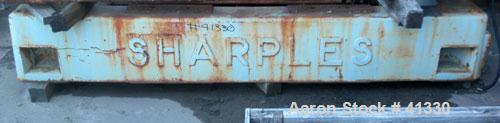 USED: Sharples P-5000 decanter centrifuge base, carbon steel base construction.