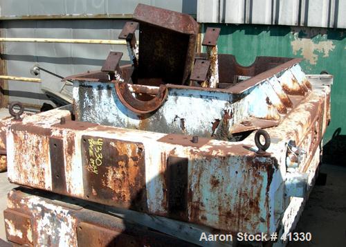 USED: Sharples P-5000 decanter centrifuge base, carbon steel base construction.