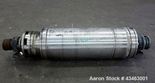 Used Sharples PM-30000 (same as a P-3400) Super-D-Canter Centrifuge Rotating Assembly,. 316 Stainless steel construction on product contact 14” dia x 49.5” st. side (356 mm dia x 1257 mm st. side) bo...