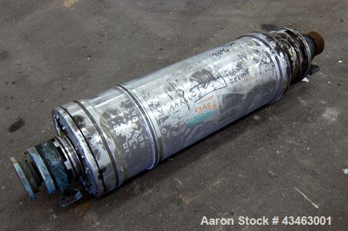 Used Sharples PM-30000 (same as a P-3400) Super-D-Canter Centrifuge Rotating Assembly,. 316 Stainless steel construction on product contact 14” dia x 49.5” st. side (356 mm dia x 1257 mm st. side) bo...