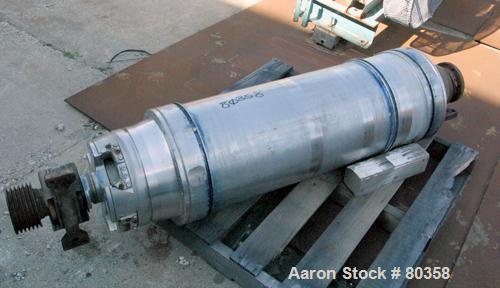 USED: Sharples P3400 bowl, 316 stainless steel construction. 4-1/4"pitch on hard surface bowl. Hogged out cake discharge ports withwear liners and 125:1 ratio gearbox.