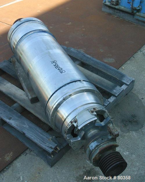 USED: Sharples P3400 bowl, 316 stainless steel construction. 4-1/4"pitch on hard surface bowl. Hogged out cake discharge ports withwear liners and 125:1 ratio gearbox.