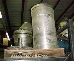 USED: Parts for a Sharples PM-35000 Super-D-Canter centrifuge.  Consisting of the bowl assembly. 316 stainless steel construction, bowl shell, grooved beach, ribbedliner, front & rear hubs.