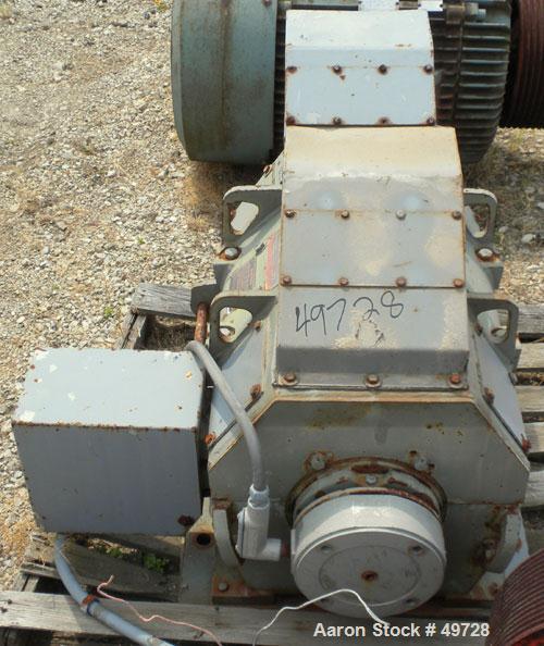 Used GE Centrifuge DC Motor, Model 5HD060D1900238A. 60/30 hp, 230/460 volt, 650/1300 rpm.