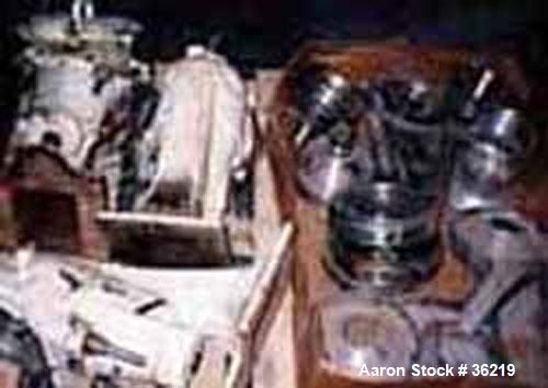 Used Sharples T-1P Laboratory Centrifuge Parts Consisting of: Pressure Tite Frame, Air Turbine, and Separator Design with Cooling/Heating Coils