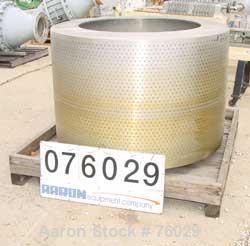 Used Parts for a Tolhurst basket centrifuge. Consisting of (1) 48" x 30" Perforated basket, 316 stainless steel.