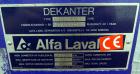 Used Alfa Laval Aldec 556 Solid Bowl Decanter Centrifuge.(PARTS MACHINE) 2205 Stainless steel (product contact areas). Maximum bowl speed 3650 rpm, 152mm single lead conveyor with hardfacing, diamete...