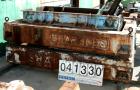 USED: Sharples P-5000 decanter centrifuge base, carbon steel base construction.