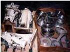 Used Sharples T-1P Laboratory Centrifuge Parts Consisting of: Pressure Tite Frame, Air Turbine, and Separator Design with Cooling/Heating Coils