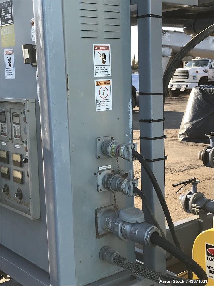 Unused- United Dewatering Skid. 304L Stainless Steel. Consisting of: United SS1000 18.5 x 50 decanter centrifuge. Max bowl speed 3200 RPM, 2617 G's, rated at 1000 LPM. Hard faced conveyor, 60hp XP mo...