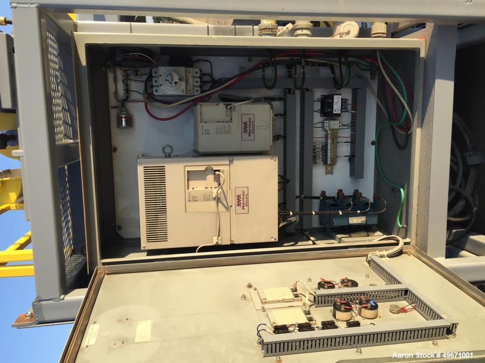 Unused- United Dewatering Skid. 304L Stainless Steel. Consisting of: United SS1000 18.5 x 50 decanter centrifuge. Max bowl speed 3200 RPM, 2617 G's, rated at 1000 LPM. Hard faced conveyor, 60hp XP mo...