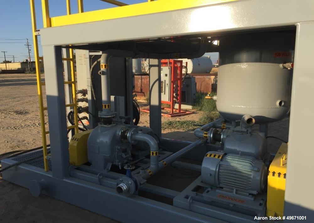 Unused- United Dewatering Skid. 304L Stainless Steel. Consisting of: United SS1000 18.5 x 50 decanter centrifuge. Max bowl speed 3200 RPM, 2617 G's, rated at 1000 LPM. Hard faced conveyor, 60hp XP mo...