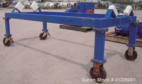 Used Alfa Laval Solid Bowl Decanter Centrifuge, Model ALDEC 606. 2205 stainless steel (product contact areas), maximum bowl speed 2900 rpm. 8" single lead with sintered tungsten caribide wear protect...