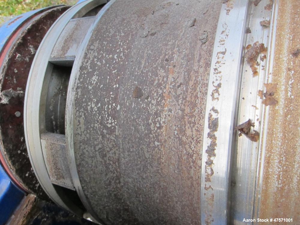 Used Alfa Laval Aldec 556 Solid Bowl Decanter Centrifuge.(PARTS MACHINE) 2205 Stainless steel (product contact areas). Maximum bowl speed 3650 rpm, 152mm single lead conveyor with hardfacing, diamete...