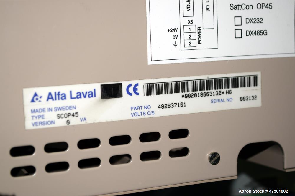 Used Alfa Laval Aldec G2-95 Solid Bowl Decanter Centrifuge